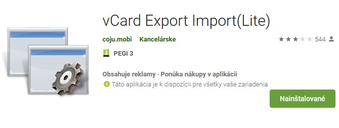 HomePhone - vCard Export Import